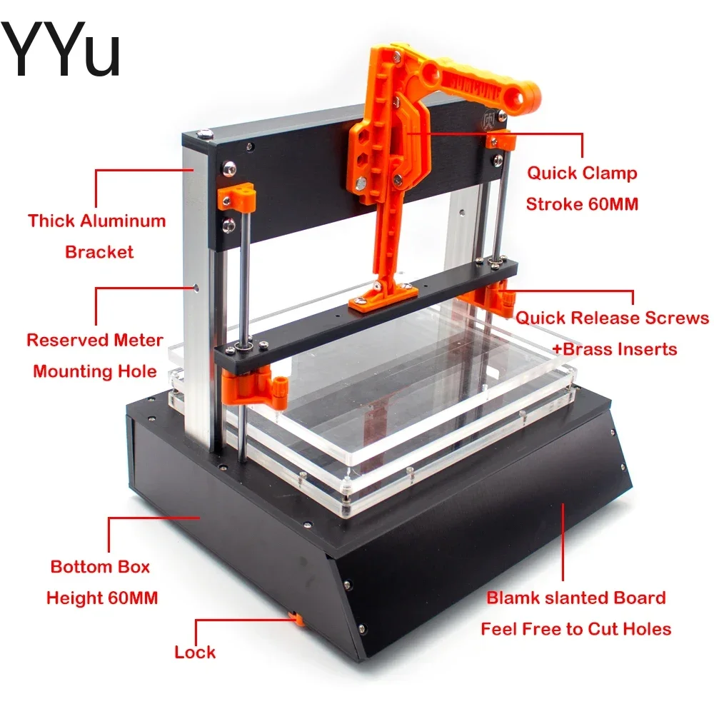 Multifunction PCB Jig Functional Test Stand FCT Jig ICT Circuit Board Universal Test Frame PCBA Tester Fixture Stroke 60MM