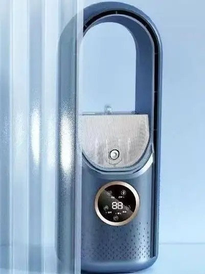 مبرد ومرطب هواء تبخيري محمول بـ 6 سرعات، مروحة USB صغيرة تعمل بالتيار المتردد للمكتب وغرفة النوم والتخييم والسفر - هادئة وتوفير الطاقة