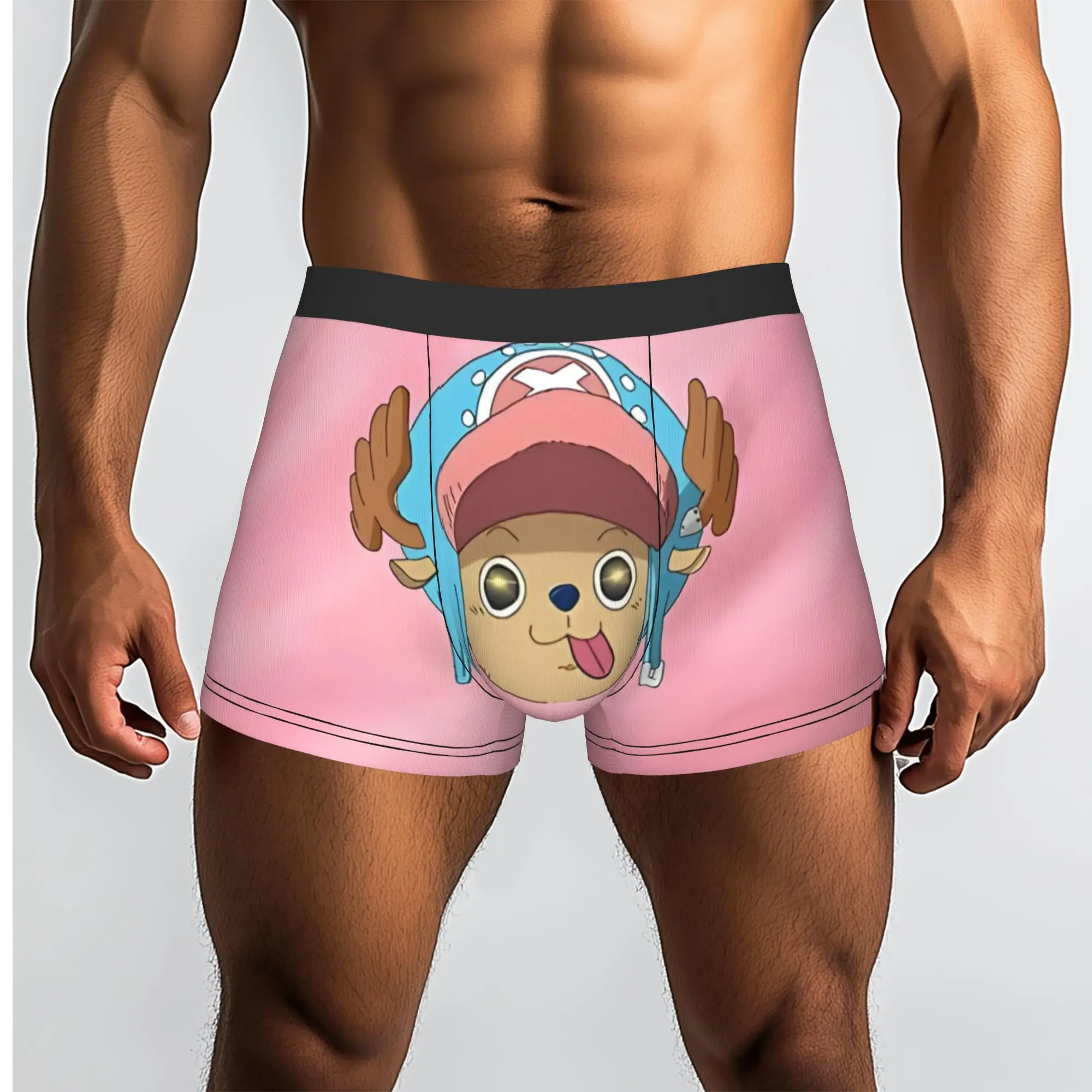 Tony Tony Cotton Candy Chopper One Piece Underpants Homme Panties Man Underwear Print Shorts Boxer Briefs