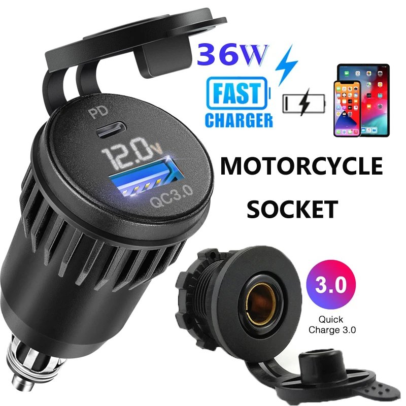 

Quick Charge Adapter for Motorcycle Vehicle Boat Truck Car Charger Usb built-in 12v 24V USB Outlet