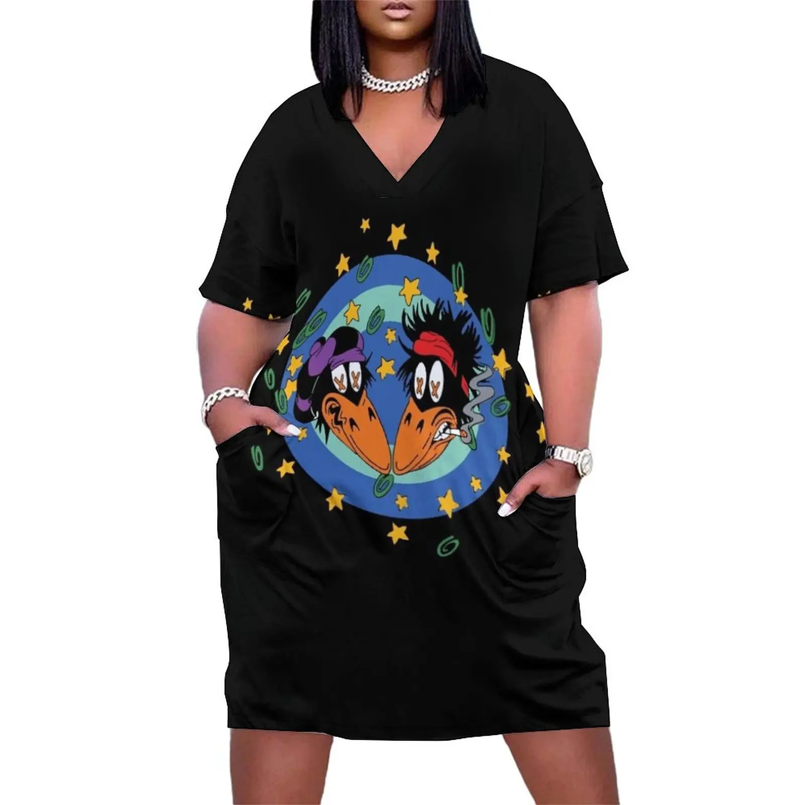 

the black crows Loose Pocket Dress women"s clothing trend 2024 sexy dress for women