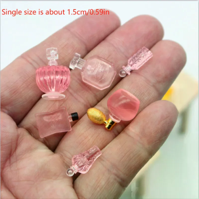 لطيف محاكاة العطور مجموعة من ست قطع دمية اللعب نماذج مصغرة الحلي ديكور DIY بها بنفسك الراتنج اكسسوارات الاطفال اللعب منزل اللعب