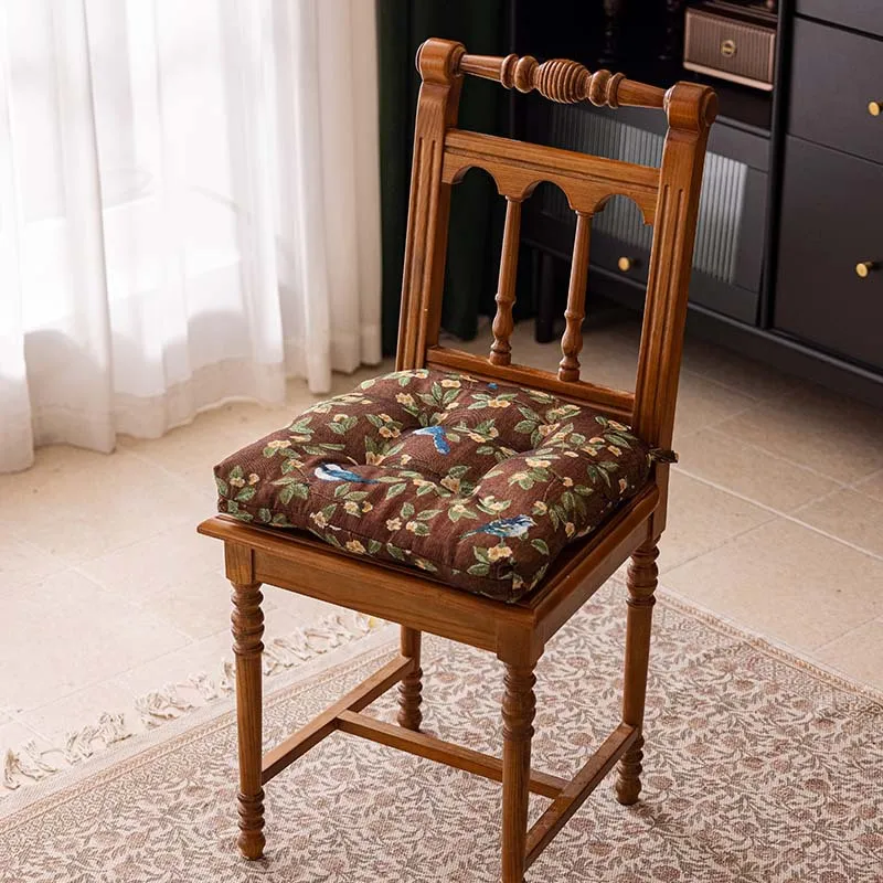 Amerikaans eetkamerstoelkussen, antislip en vuilafstotend zitkussen voor huishoudelijke stoelen met zitkussens en riemen.