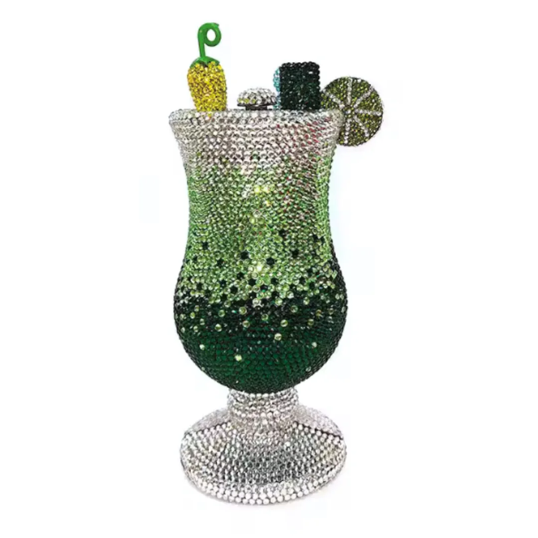 

New arrival clutch bag new cocktail cup diamond dinner bag full of diamonds clutch bag