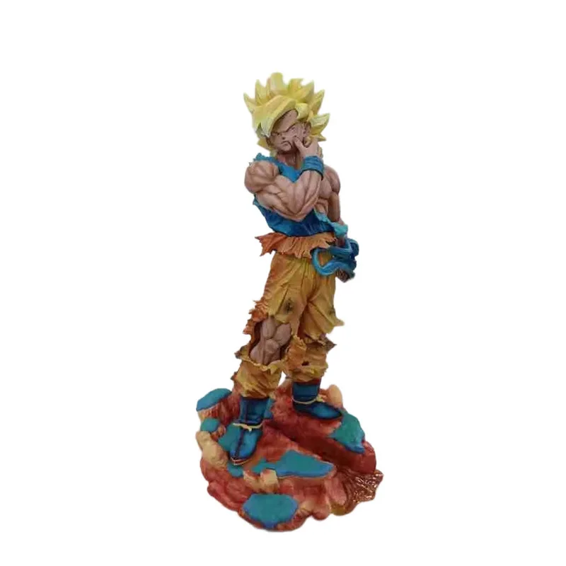 

Bandai Super Saiyan Style PVC Figure with Detailed Base Anime Collectible Statue