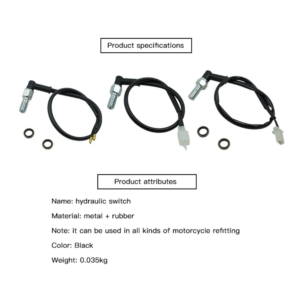 หัวปลั๊ก125เบรกไฮดรอลิกสำหรับระบบเบรกไฮดรอลิกแบบสายเดี่ยวสำหรับ10mmx1.25Pitch เบรกไฮดรอลิกเบรกรถจักรยานยนต์