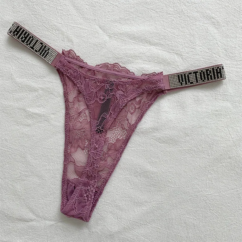 2025 Nieuwe Sexy Roze Merk Lingerie Vrouwelijke Intieme Ondergoed Rise Vrouwen Slipje Beha Strass Letter Comfort Korte