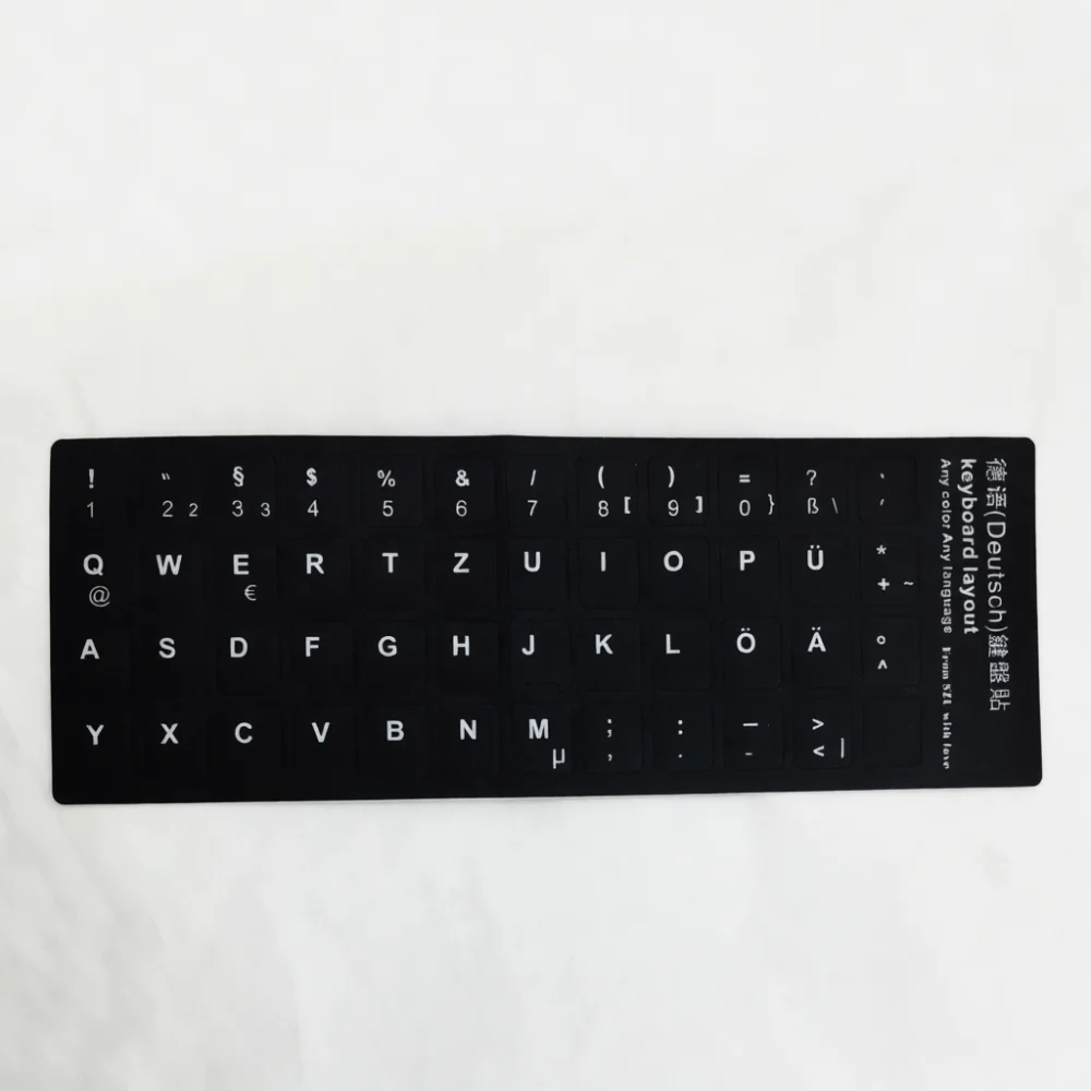 Universal Laptop Keyboard Replacement Labels Sticker Multi Language Alphabet Layout Film Skin For Notebook Desktop PC