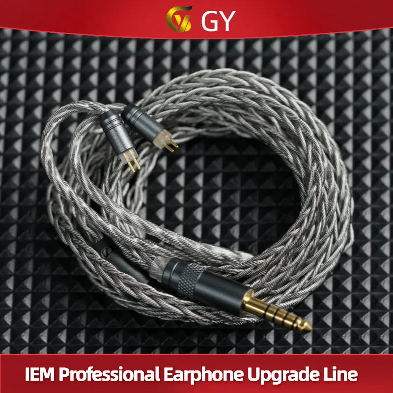 GY HIFI-316 Graphene OCC IEM Upgrade Cable Audiophile Earphone Cable 2.5mm 3.5mm 4.4mm MMCX 0.78mm 2Pin QDC for IE900