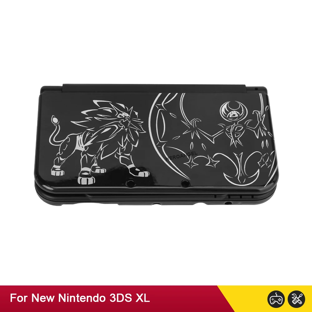 أسود طبعة محدودة استبدال ل نينتندو d جديد 3DS XL لعبة وحدة التحكم الإسكان شل غطاء مجموعة كاملة ل جديد 3DS LL الإكسسوارات