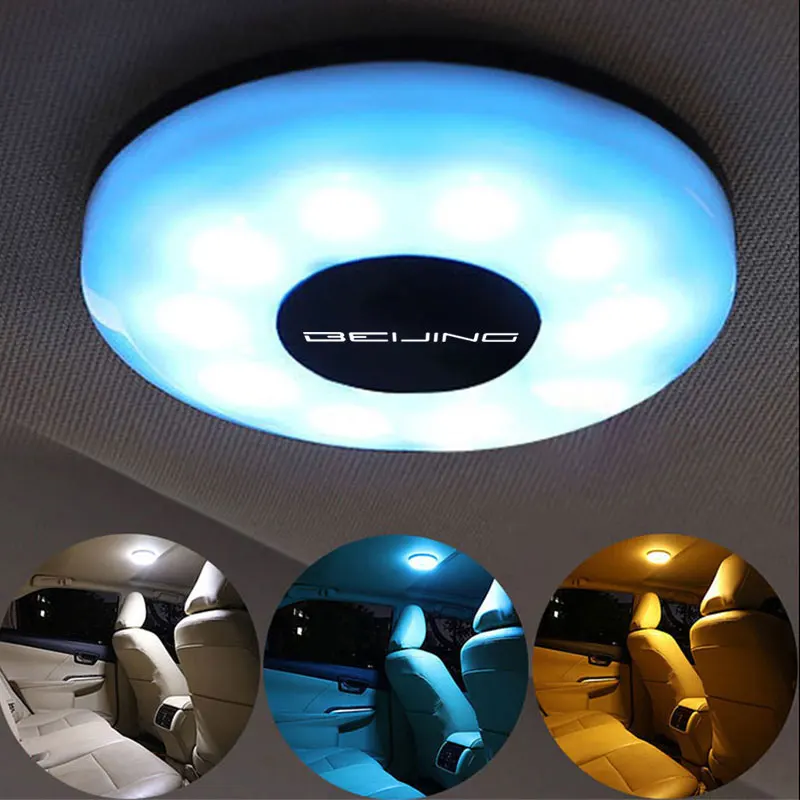 For BEIJING Removable magnetic reading light inside the car interior light LED roof light trunk light modification LED light