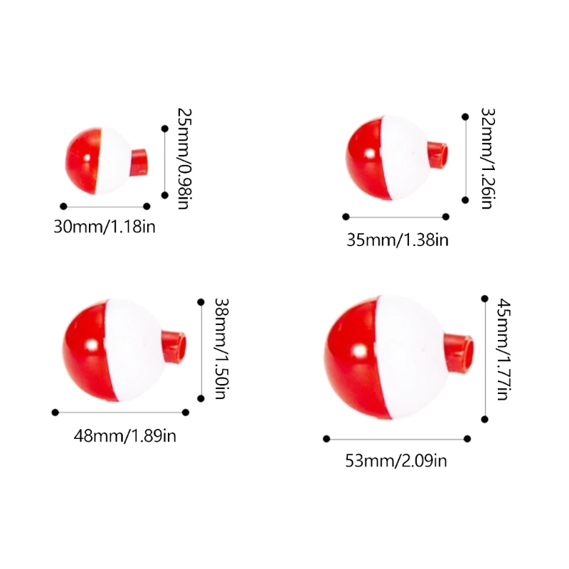 12 шт., кнопочный рыболовный круглый поплавок для рыбалки, 4 размера, рыболовные поплавки с пузырьками на воде, поплавки