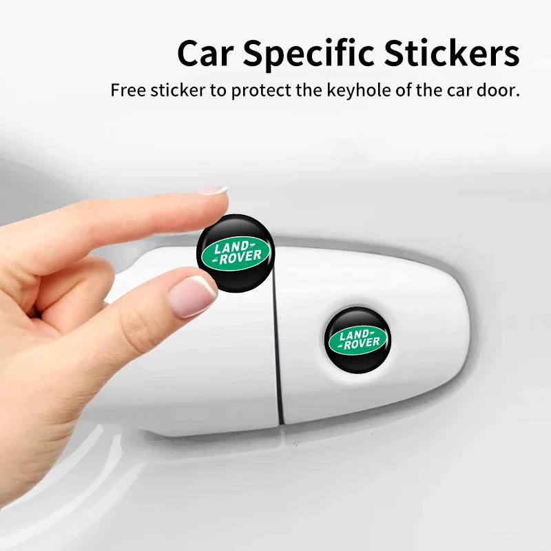 Car Door Handle Lock Keyhole Anti-Clogging Protection Stickers For Land Rover Freelander L2 LF Range Rover Evoque 3 4 Discovery