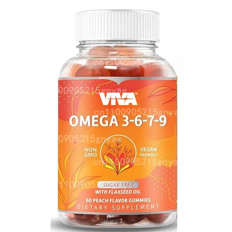 

Мармеладные конфеты для взрослых Omega 3 6 9+DHA — содержащие масло и водоросли из семян чиа — поддерживают функцию мозга и иммунитета — вегетарианские