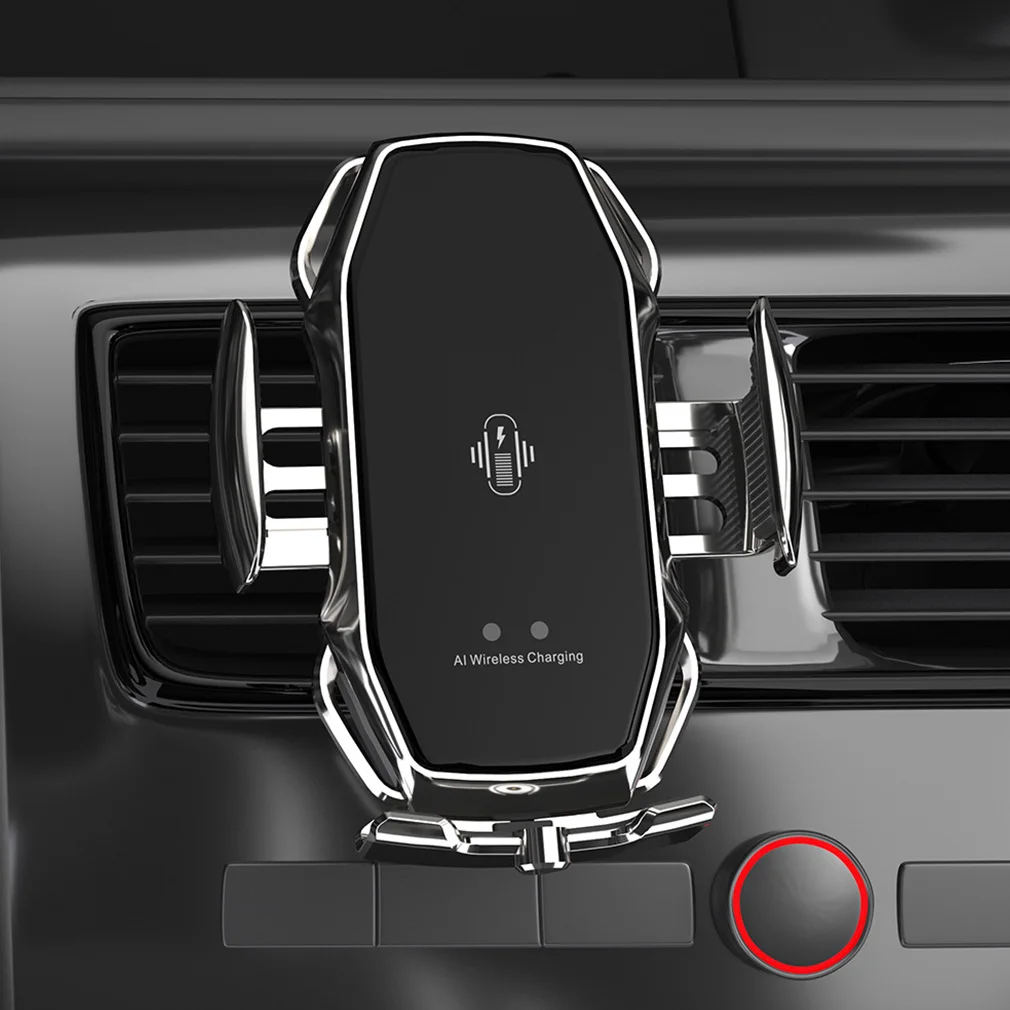 

Universal A5 Phone Holder 15W Wireless Car Charger Automatic Clamping Fast Charging Mount Car for iPhone Huawei Samsung Xiaomi