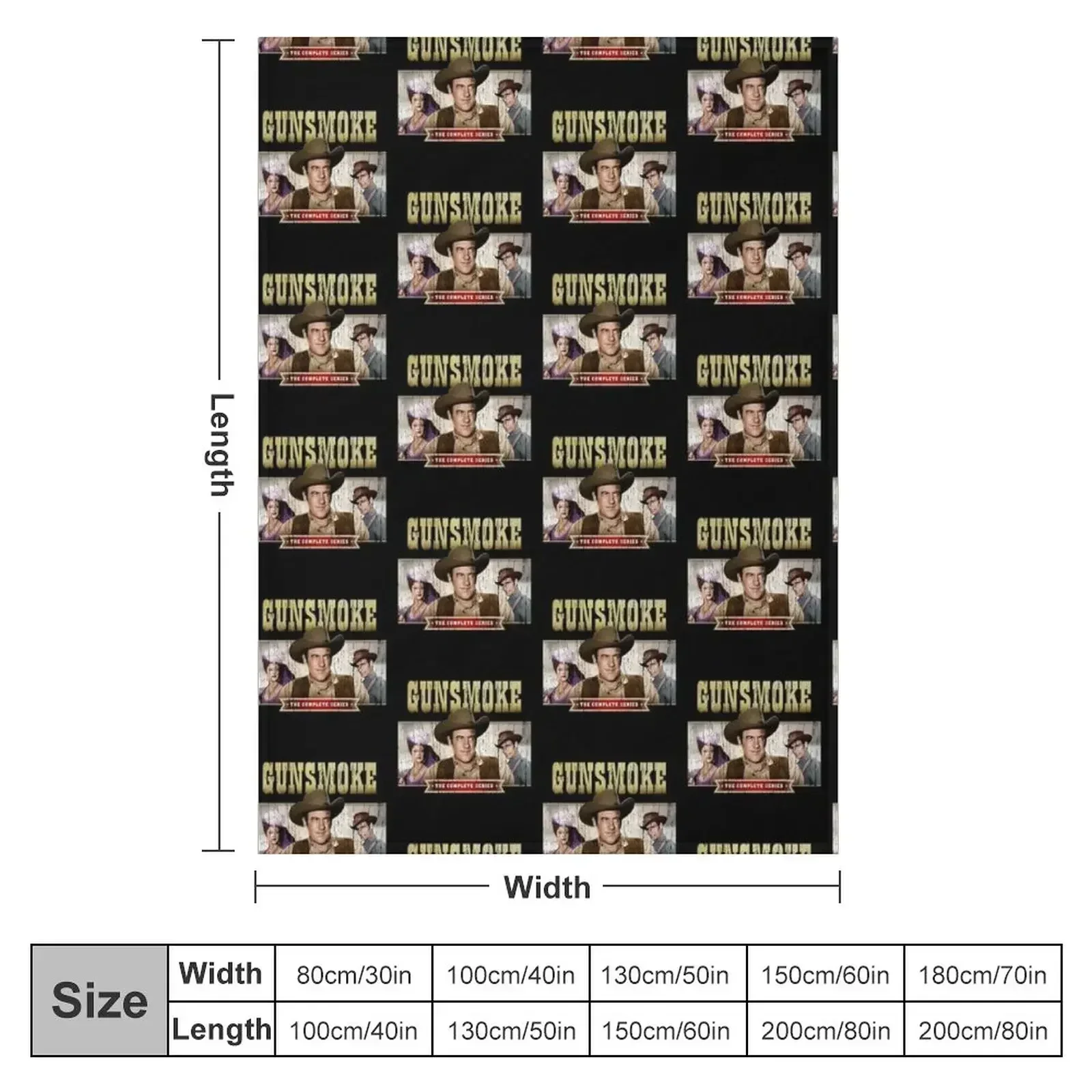 Gunsmoke Throw Blanket Large Camping Plaid Luxury Designer Blankets