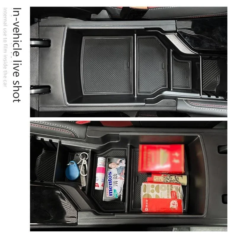 For Geely Coolray COOL 2022 2023 Center Console Storage Box Armrest Cover Organizer Case Tray Auto Protection Pad Accessories