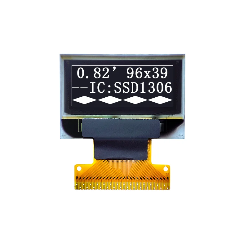 

0,82-дюймовый OLED-дисплей, разрешение 96*39, SSD1306, драйвер, 28-контактный сварочный тип 9639TSWEG03