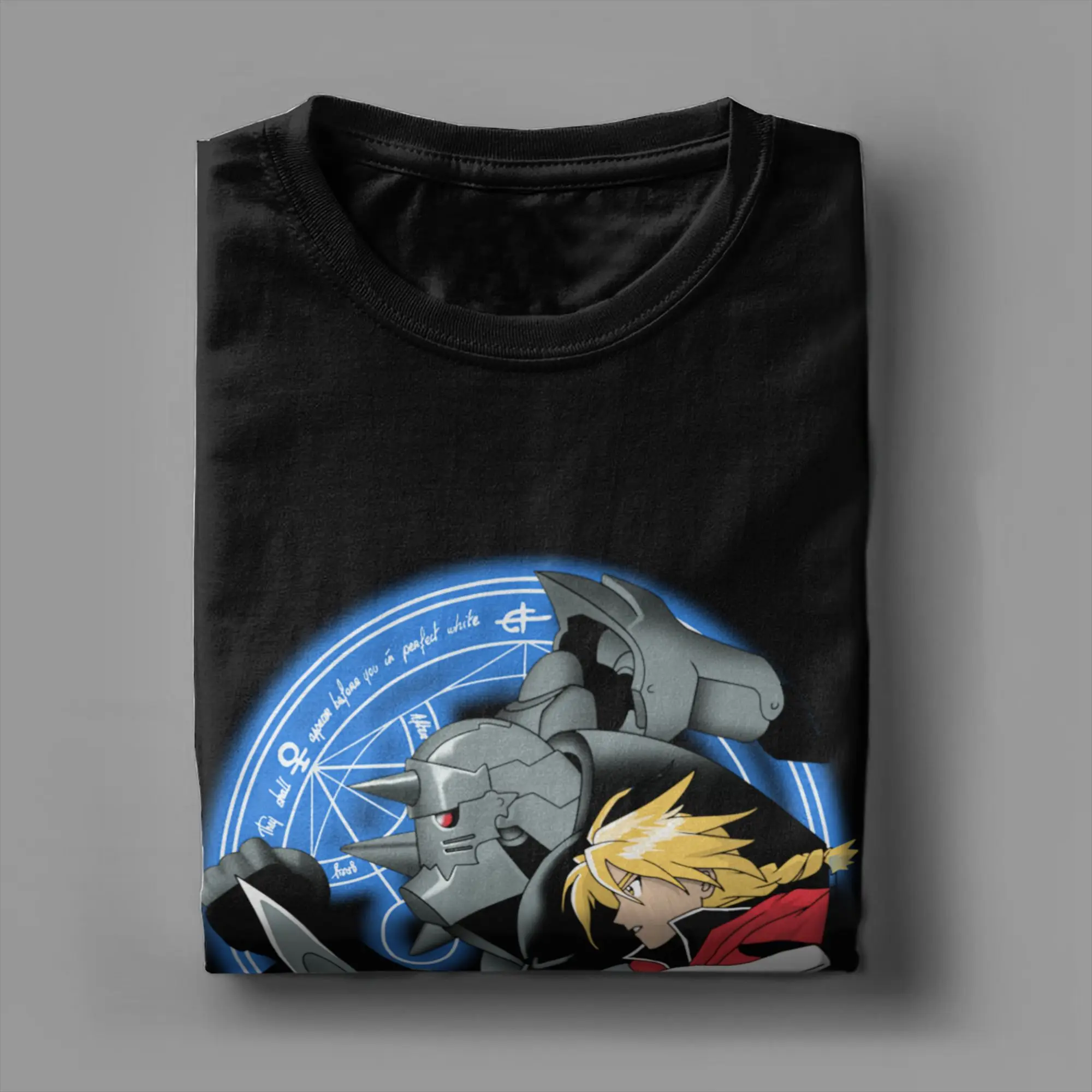 عارضة Fullmetal الخيميائي الأخ الخيميائي بلايز للرجال النساء القطن قصير الأكمام Crewneck الصيف أعلى المحملة #4