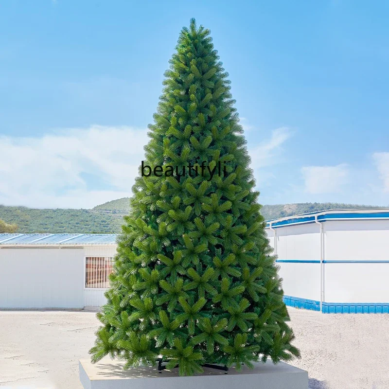 

YH Encrypted round head single pole big tree luxury Christmas tree package decoration home shopping mall ornament
