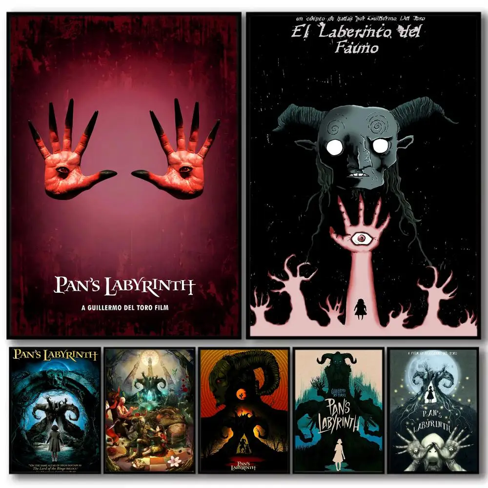 فيلم P_Pan's L_Labyrinth اللوحة الخط قماش الكتان المشارك جدار يطبع لغرفة المعيشة غرفة نوم مكتب ديكور المنزل #1