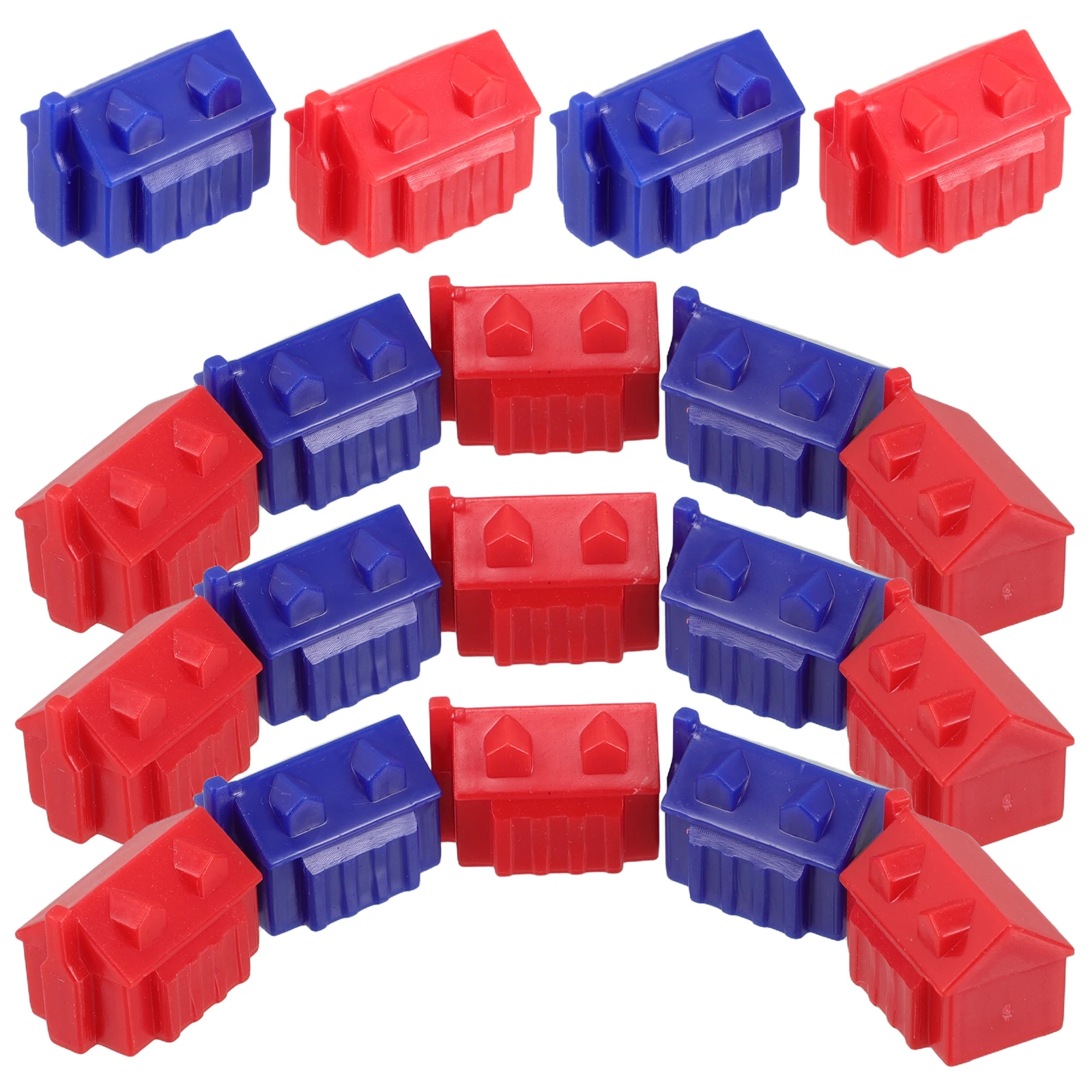 

40 шт., пластиковые доски Rich Man, сменный набор для миниатюрных зданий, аксессуары для настольных игр, прочные семейные развлечения