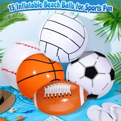 Inflatable Football Baseball Rugby Basketball Happy Summer Hawaii Beach Party Decorations Swimming Pool Inflatable Toy Ball