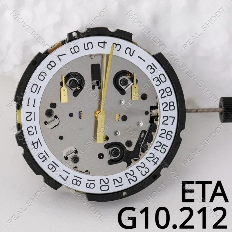 Swiss ETA G10.212 Movement 6Hands G10212 Quartz Movement Replacing G10.211 Watch Movement Repair Replacement Parts