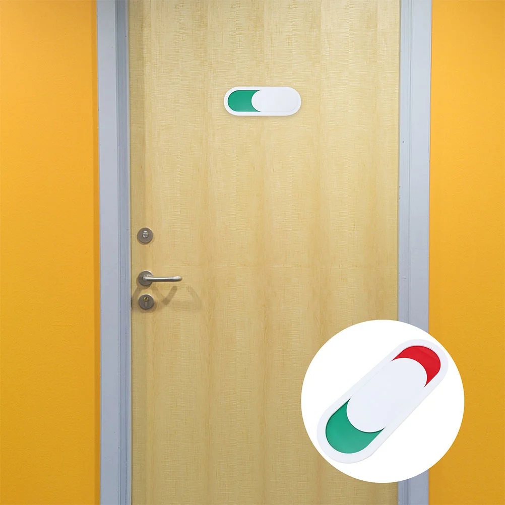 ID Plate Signs Office Status for Door Restroom in Use Signboard Vacant Occupied Slider Signage