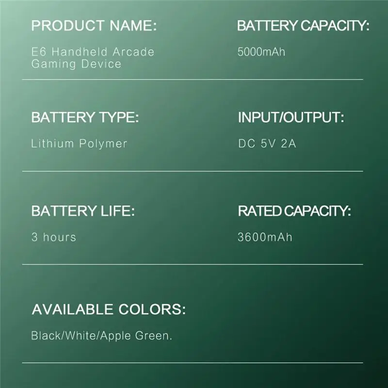 E6 Handheld Game Co… - image