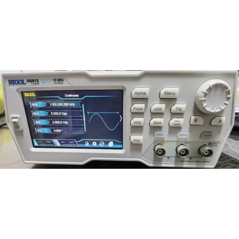 1PC NEW Rigol DG812 Function / Arbitrary Waveform Generator 10 MHz 2CH 16bits 125Msa/s 2M(8M opt.) In Stock Original Box