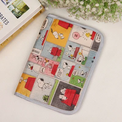 

Snoopy's new cartoon ID bag medical insurance card holder passport bag grid storage clutch bag coin purse