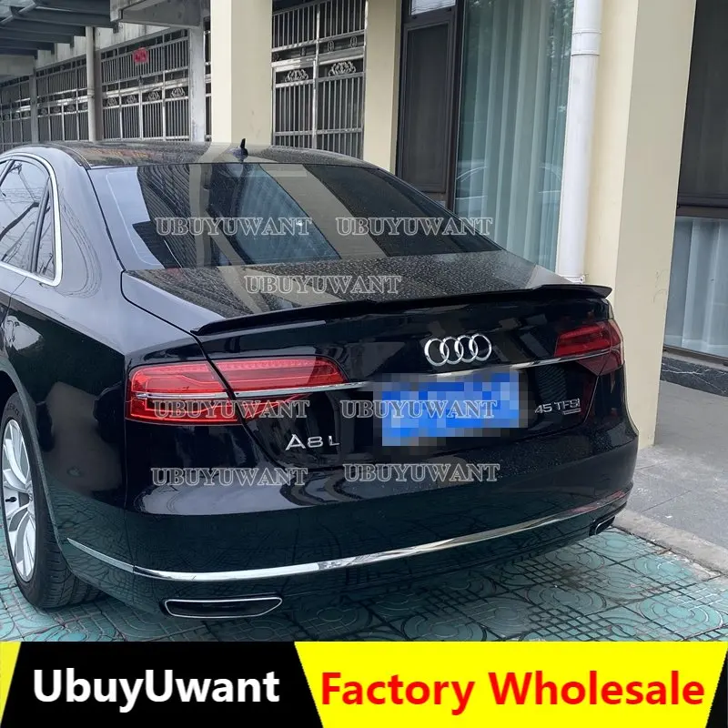 

For Audi new A8 2015 2016 2017 2018 2019 Spoiler ABS Car Trunk Lip Wings Tail Spoiler A8 Accessories Dedicated Decoration