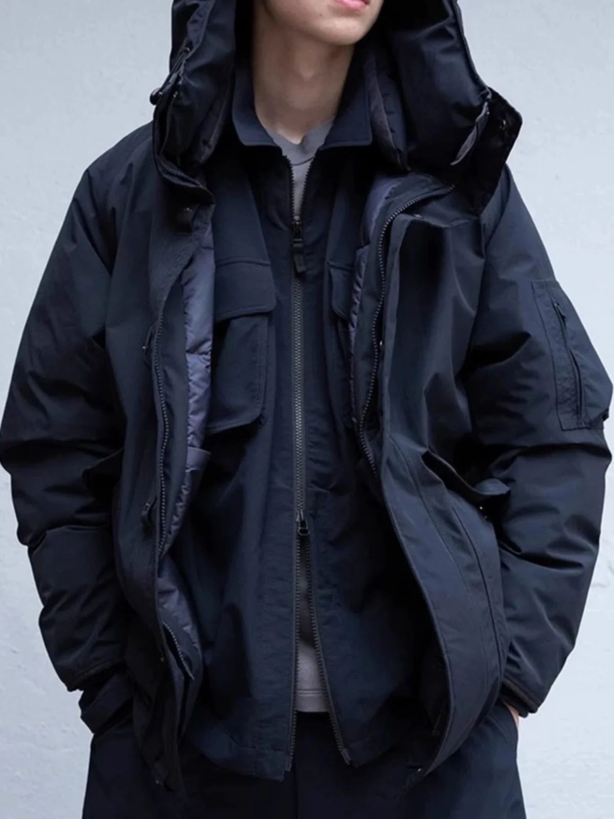 

Original Brand Harajuku Winter Nana Electronic Technology Waterproof Thi Warm Medium-Length down Jaet Youth Outerwear