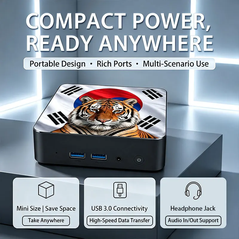 Intel Core i9 10980HK Ultra Fast Compact PC, 16GB DDR4 NVMe SSD, Triple 4K, Silent Cooling, Mini Desktop for Home Office view 2