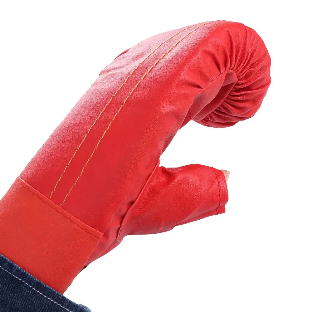 

Comfortable PU Leather Boxing Gloves Black Red Boxing Training Gloves Sponge Boxing Gloves Men Men and Women
