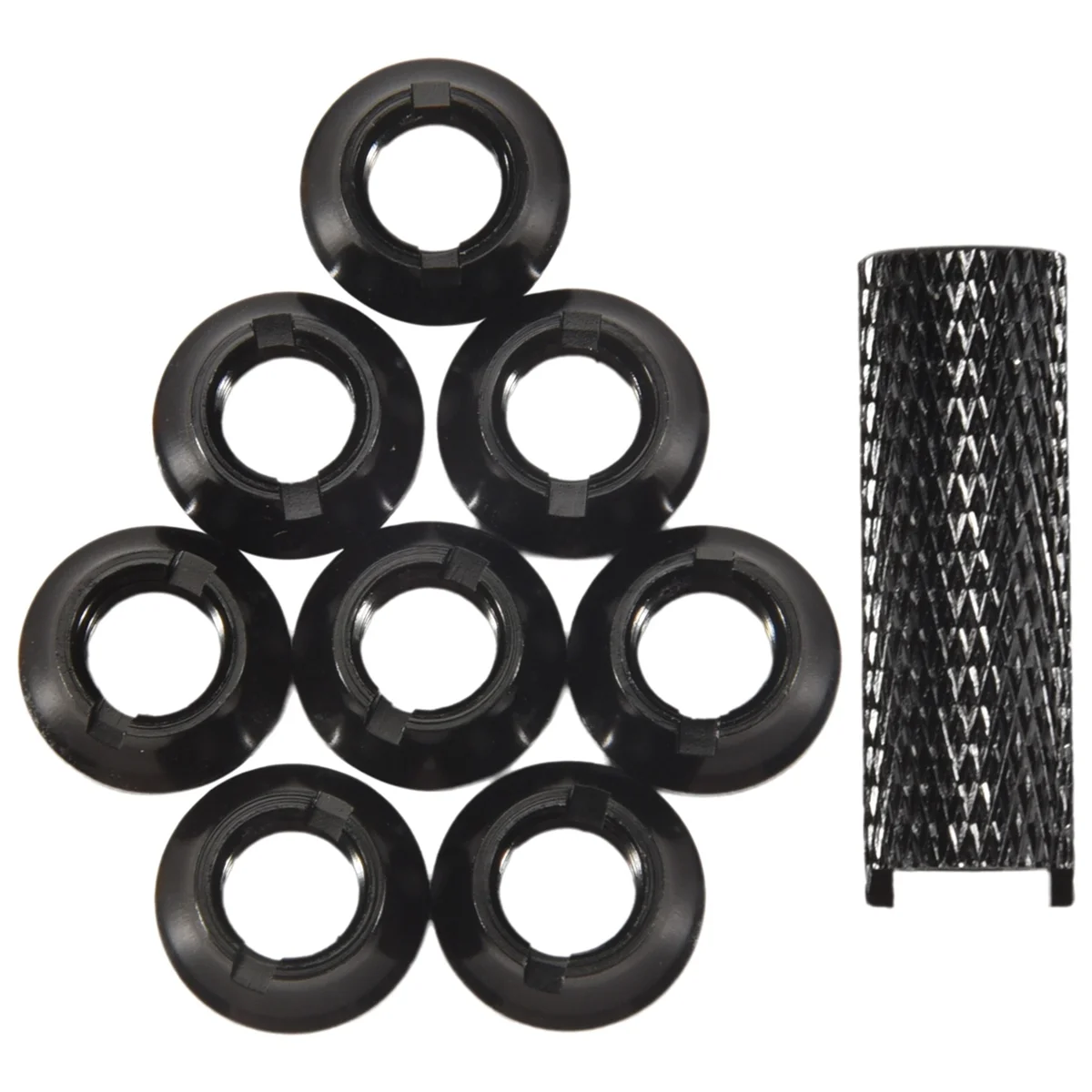 SSR 1 pezzo per telecomando FUTABA JR / interruttore a ingranaggi accessori per interruttori a levetta 8 pezzi dado in lega di alluminio nero