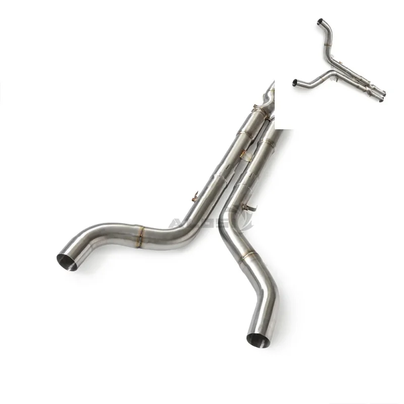 Sonicdiy High Performance Exhaust Mid Pipe Muffler For BMW X5 M60i G05 4.4T V8 2024-2025 SS304 System Upgrade
