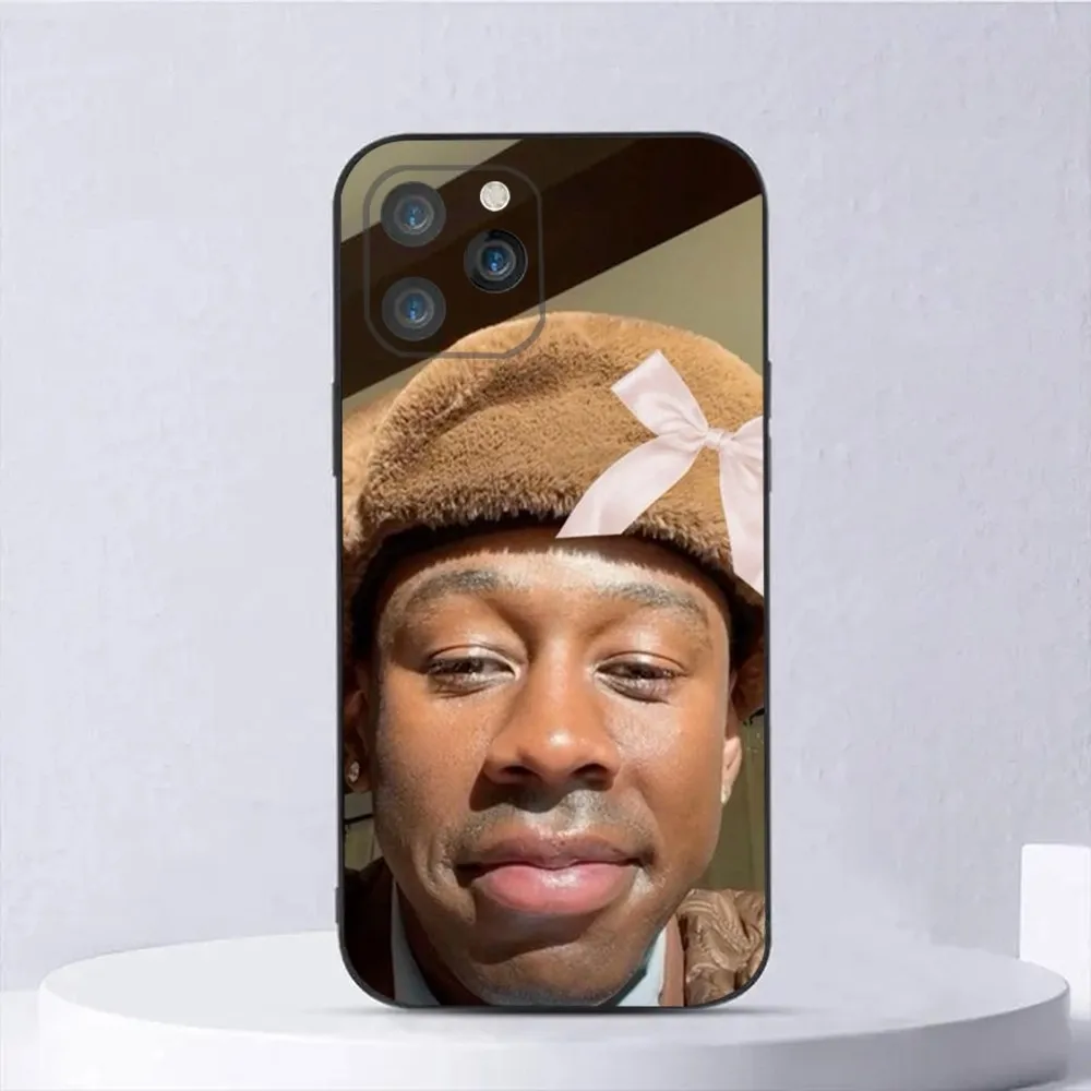 Funny Tyler The C-Creator Phone Case For iPhone15,14,13,12,11,Pro,Max,Plus,Mini,X,XS,XR,8,7,6,S,Plus,SE Soft Black Case