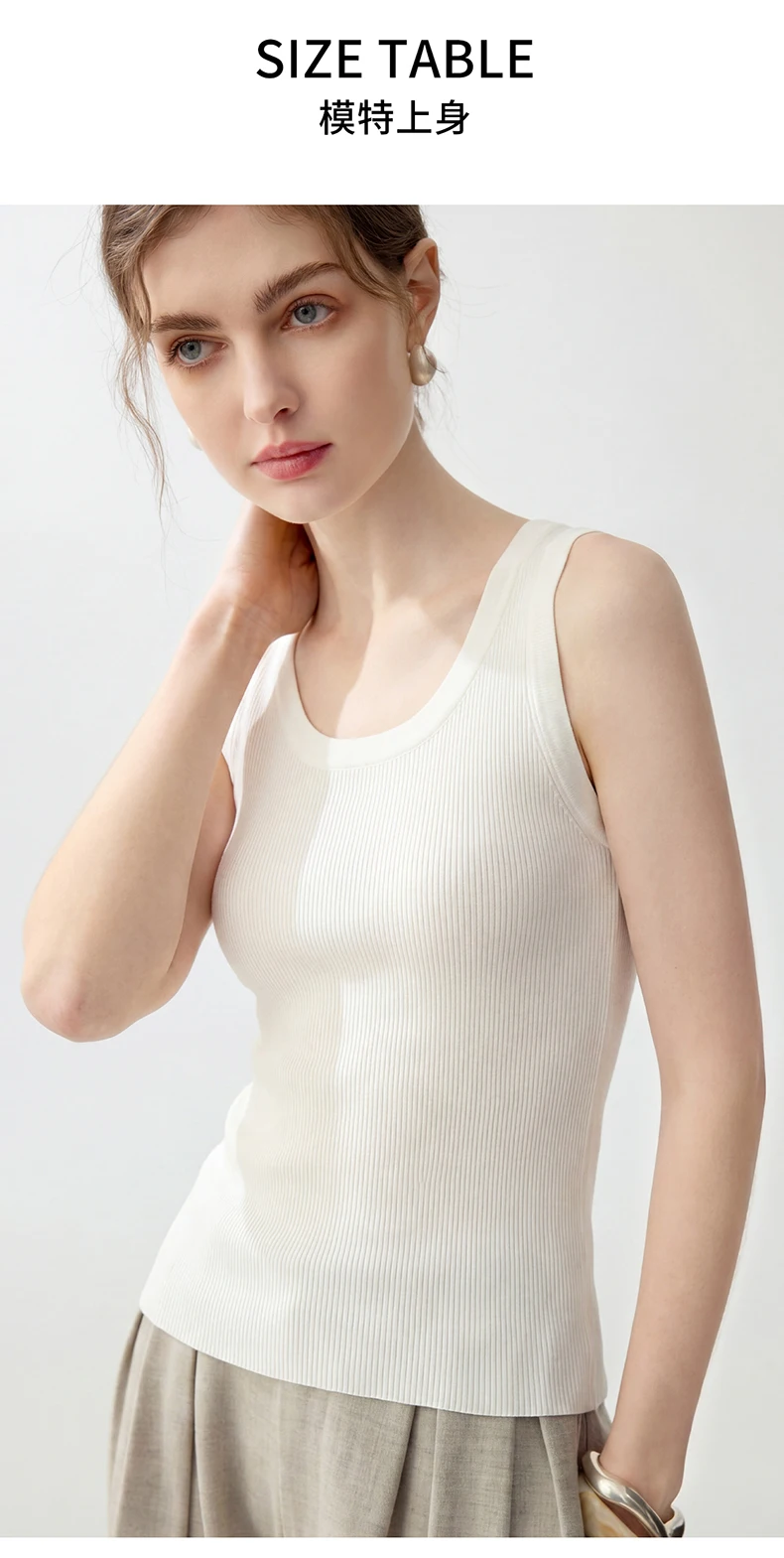 WinvyNee Women Pure Worsted Wool Camisole Solid Striped Round Neck Soft Cool Elegant Autumn Winter Knit Sling Vest ZC1817010