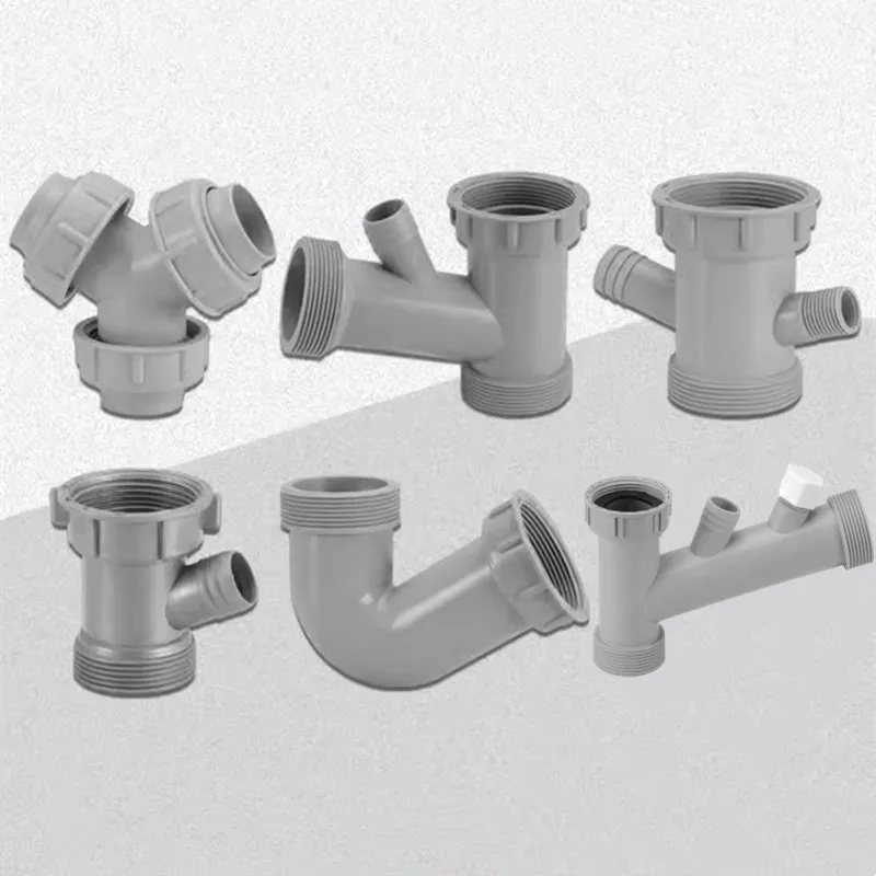 

Universal Sink Drain Adapter Kitchen Basin Sewer Branch Connector Overflow Water Drains Pipe Joint Kitchen Downpipe Accessories