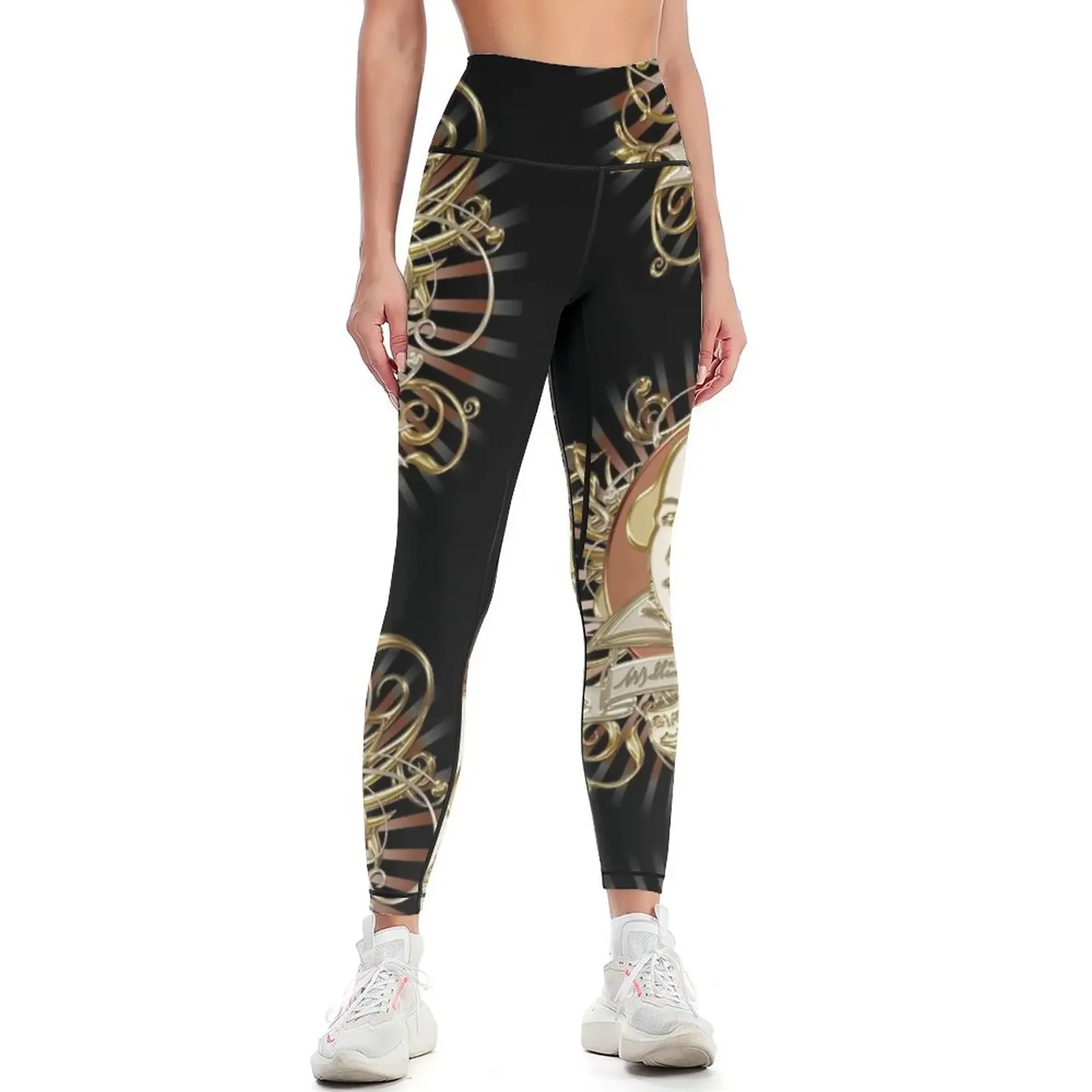 

William Shakespeare Crest Leggings Fitness clothing sports shirts gym Women's sports pants Womens Leggings