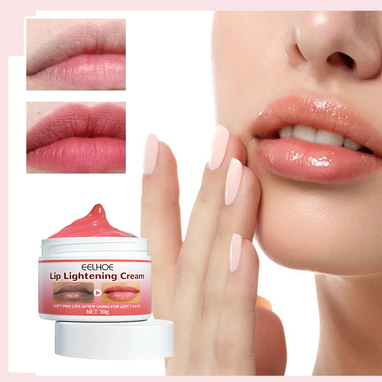 Eelhoe Moisturizing and Brightening Lip Balm Moisturizes and Hydrates Lips, Prevents Dryness and Flaking and Reduces Lip Lines