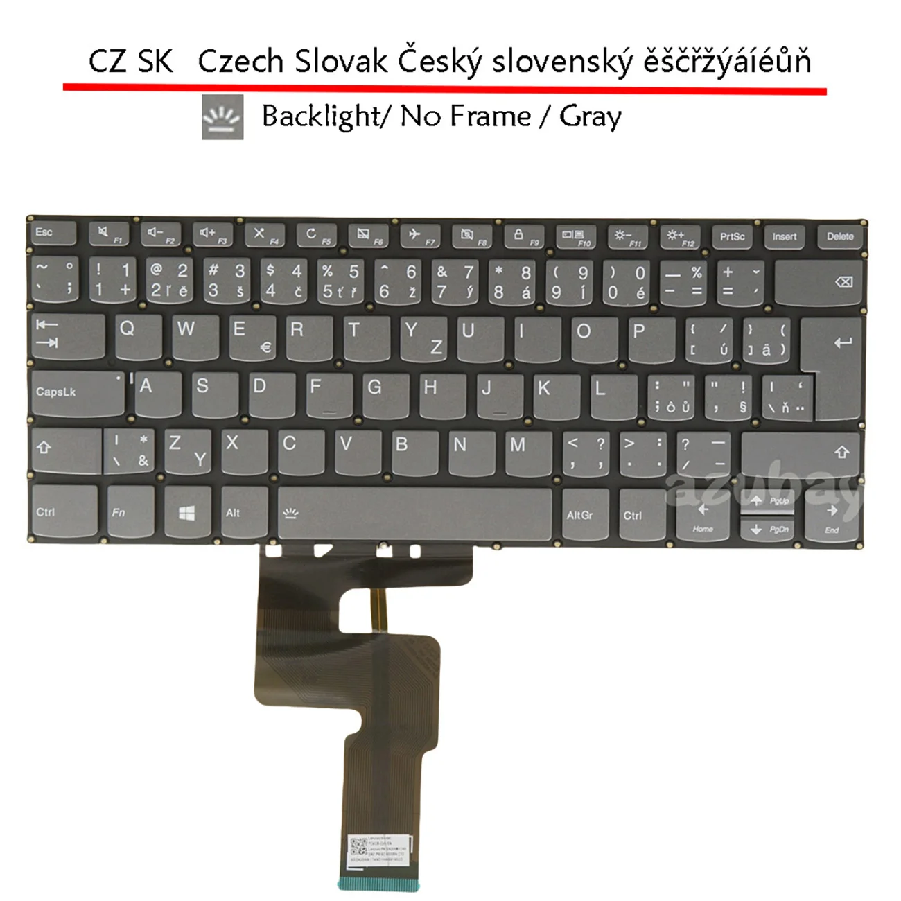 

Keyboard For Lenovo Ideapad 330s-14ikb 330S-14AST C340-15IML C340-15IIL C340-15IWL Flex-15IML, Flex-15IIL 15IWL, Czech Slovak