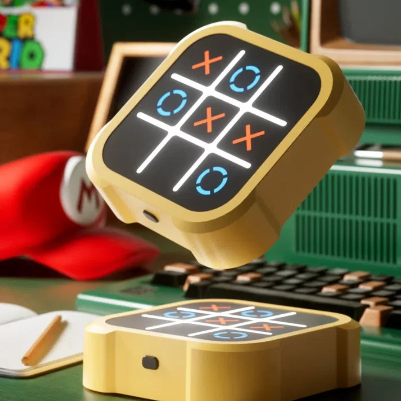 

Multifunctional Electric TIC-TAC-TOE 3-in-1 Educational Handheld Bolt Game Thinking Exercise Montessori Puzzle Table Game Family