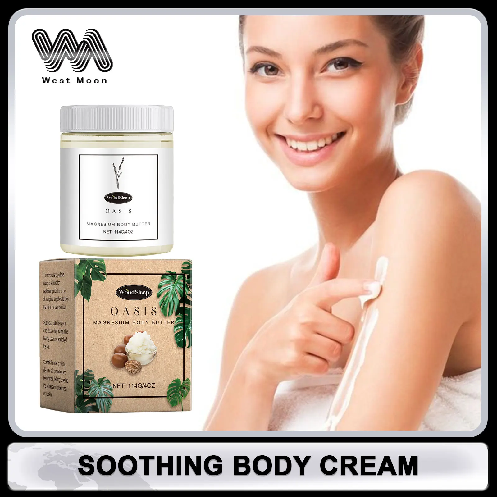 

Soothing Body Cream Repair Damaged Dry Rough Skin Increase Elasticity Moisturizing Body Cream Rejuvenating Brightening Body Care