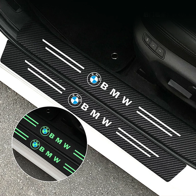 Car Door Sill Plate Sticker Anti-scratch Strip Trunk Protection Decals For BMW M M3 M5 X1 X3 X5 X6 E46 E39 E36 E60 E46 E90 E92