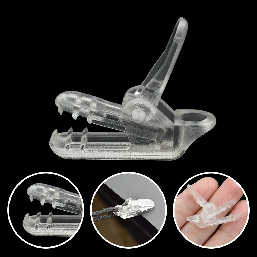 

TARPAULINE AWNING CLIPS Awning Clamp Outdoor 10pcs 3.3cm Length 5mm Drilling Diameter Transparent High Quality