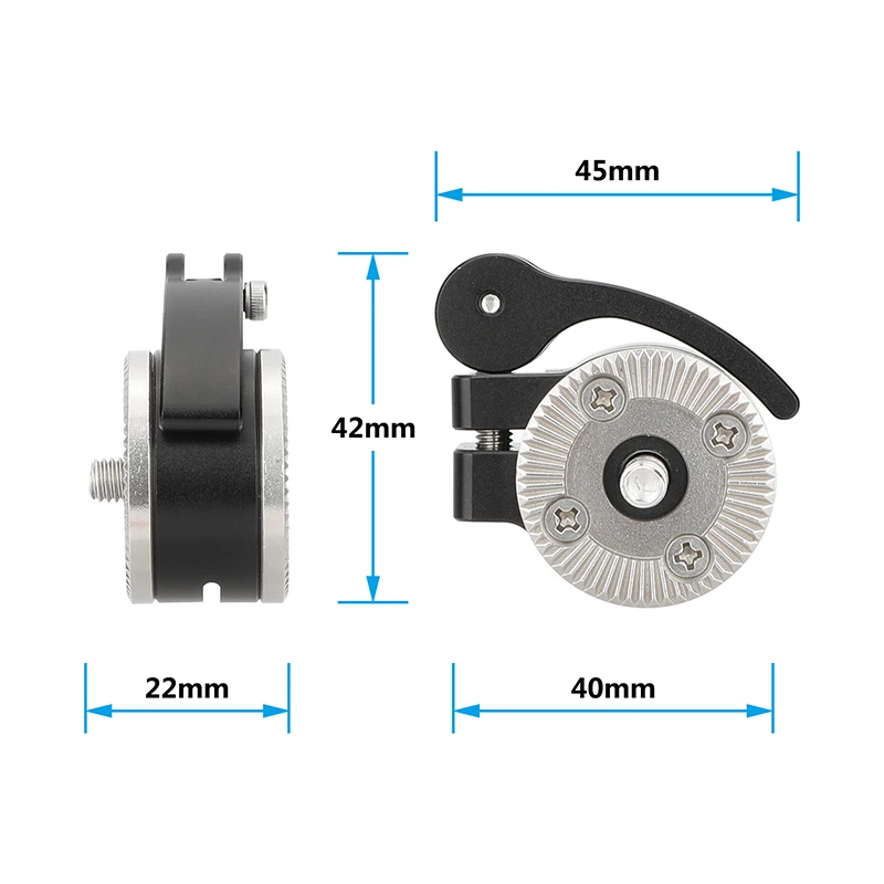 CAMVATE Dual-Sided ARRI Rosette Adapter Connection with Center M6 Thread Mount &Thumbscrew fr Camera Cage Handgrip Extension Arm