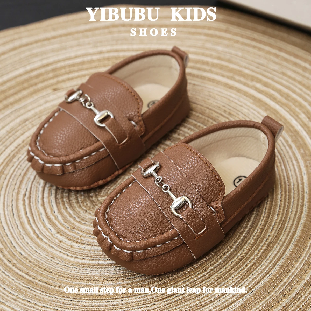 Yibubu-sapatos de bebê para meninos, mocassins casuais, mocassins confortáveis de sola macia, First Walker Flats recém-nascidos